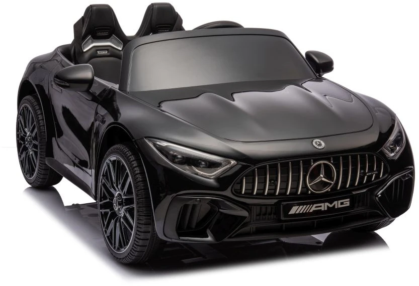 Dvivietis vaikiškas elektromobilis Lean Cars Mercedes AMG SL63, juodas