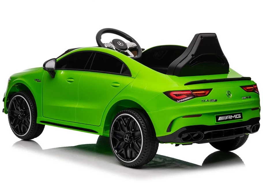 Lean Cars Akumuliatorinis automobilis Mercedes CLA 45s AMG Žalias 4x4