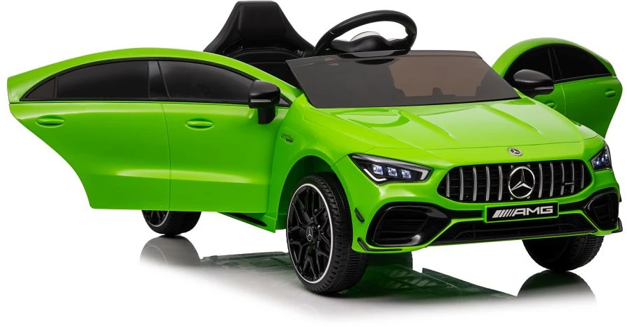 Lean Cars Akumuliatorinis automobilis Mercedes CLA 45s AMG Žalias 4x4