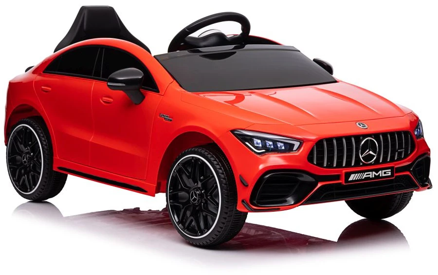 Lean Cars Vienvietis elektromobilis vaikams Mercedes CLA 45s AMG, raudonas