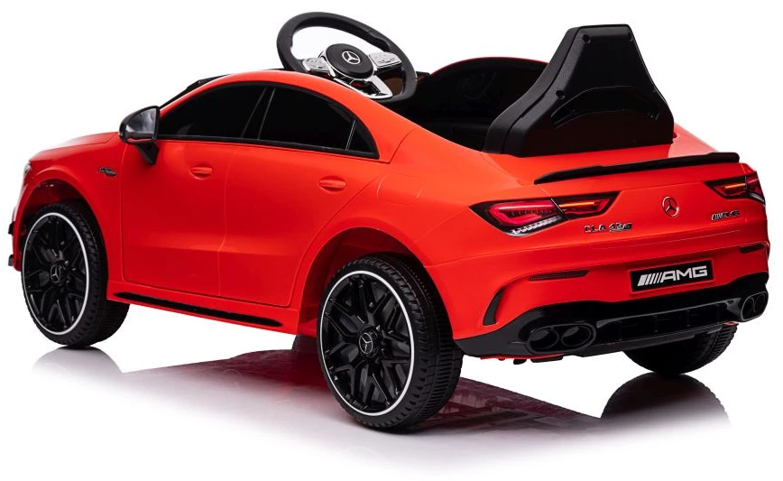 Lean Cars Vienvietis elektromobilis vaikams Mercedes CLA 45s AMG, raudonas