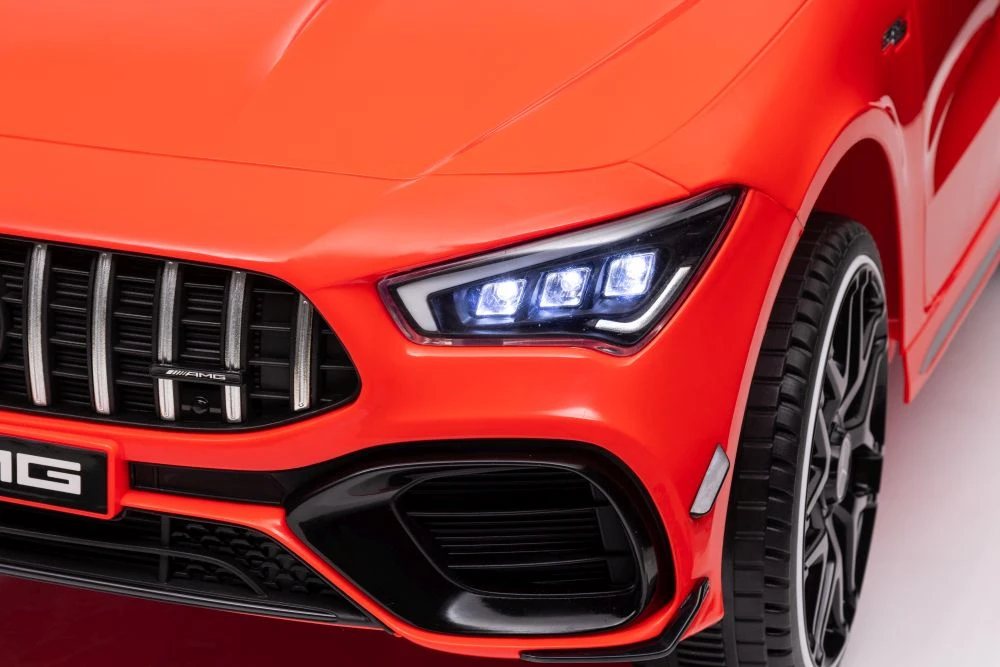 Lean Cars Vienvietis elektromobilis vaikams Mercedes CLA 45s AMG, raudonas