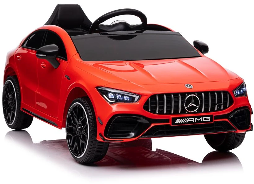 Lean Cars Vienvietis elektromobilis vaikams Mercedes CLA 45s AMG, raudonas