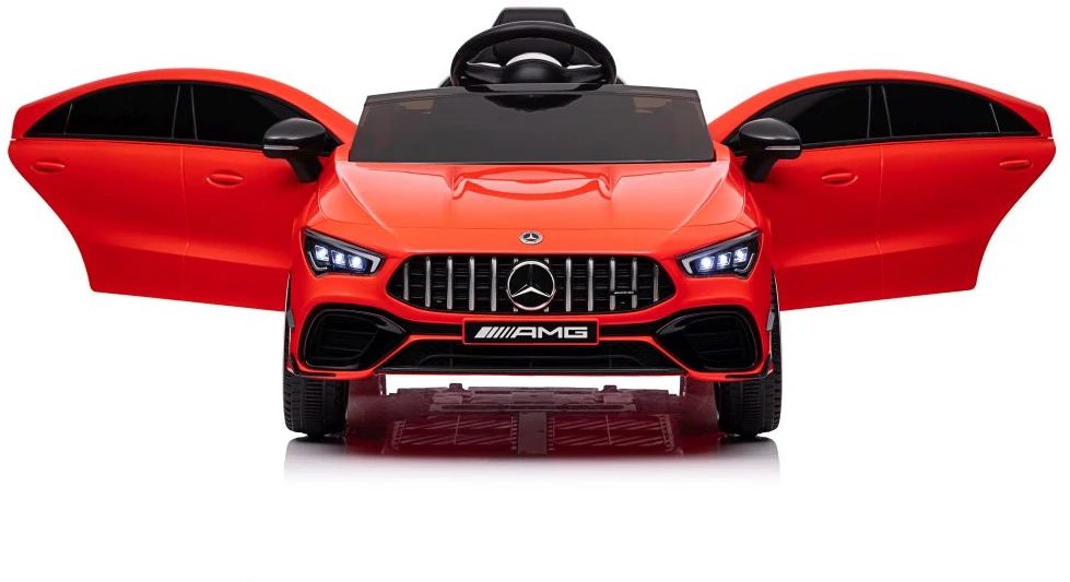 Lean Cars Vienvietis elektromobilis vaikams Mercedes CLA 45s AMG, raudonas
