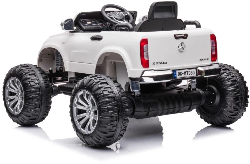 Lean Cars Vienvietis vaikiškas elektromobilis Mercedes DK-MT950 4x4, baltas