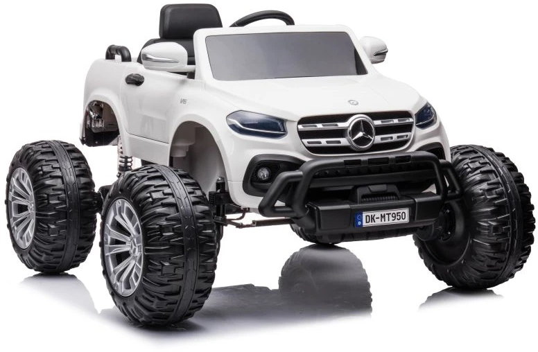 Lean Cars Vienvietis vaikiškas elektromobilis Mercedes DK-MT950 4x4, baltas