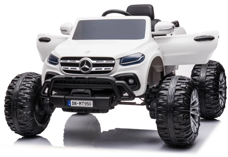 Lean Cars Vienvietis vaikiškas elektromobilis Mercedes DK-MT950 4x4, baltas