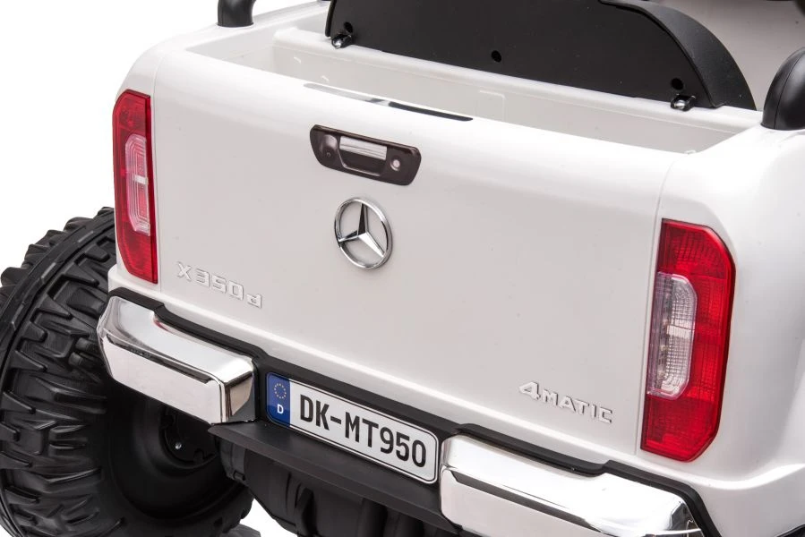 Lean Cars Vienvietis vaikiškas elektromobilis Mercedes DK-MT950 4x4, baltas