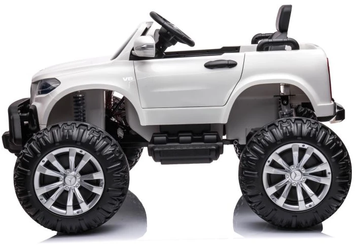 Lean Cars Vienvietis vaikiškas elektromobilis Mercedes DK-MT950 4x4, baltas
