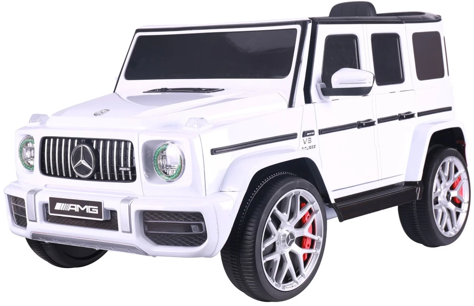 Lean Cars Elektrinis automobilis Mercedes G63 baltas