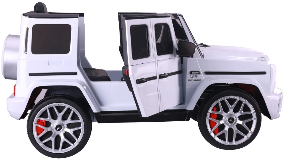 Lean Cars Elektrinis automobilis Mercedes G63 baltas
