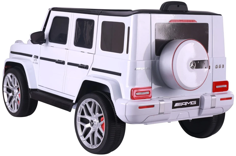 Lean Cars Elektrinis automobilis Mercedes G63 baltas