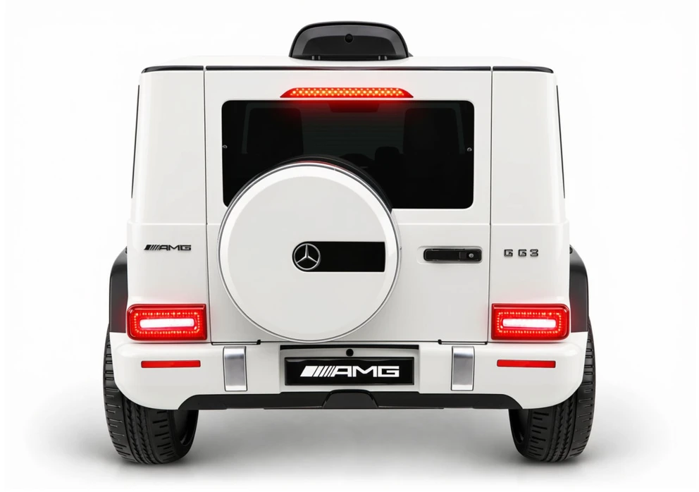 Lean Cars Elektrinis automobilis Mercedes G63 baltas