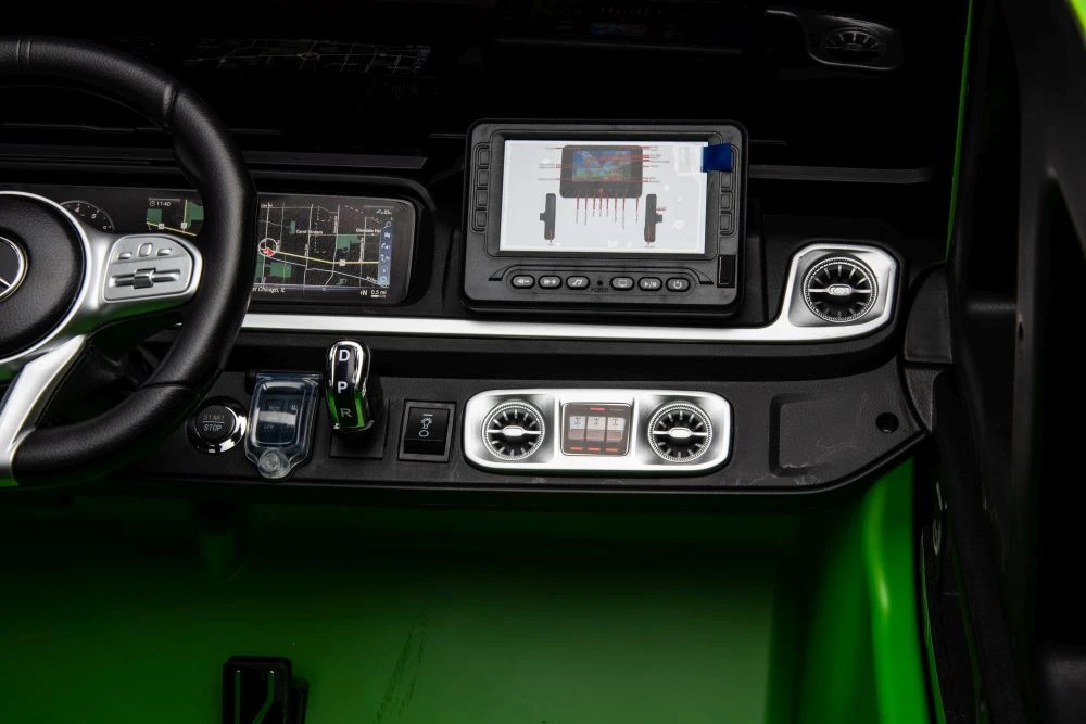 Lean Cars Akumuliatorinis automobilis Mercedes G63 XXL 24V 4x4 Žalias