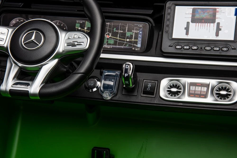 Lean Cars Akumuliatorinis automobilis Mercedes G63 XXL 24V 4x4 Žalias