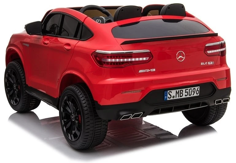 Lean Cars Akumuliatorinis automobilis vaikams „Mercedes GLC 63S QLS“, raudonos spalvos