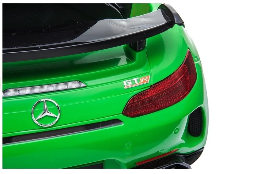 Vienvietis vaikiškas elektromobilis Mercedes GTR Lean Cars, žalias