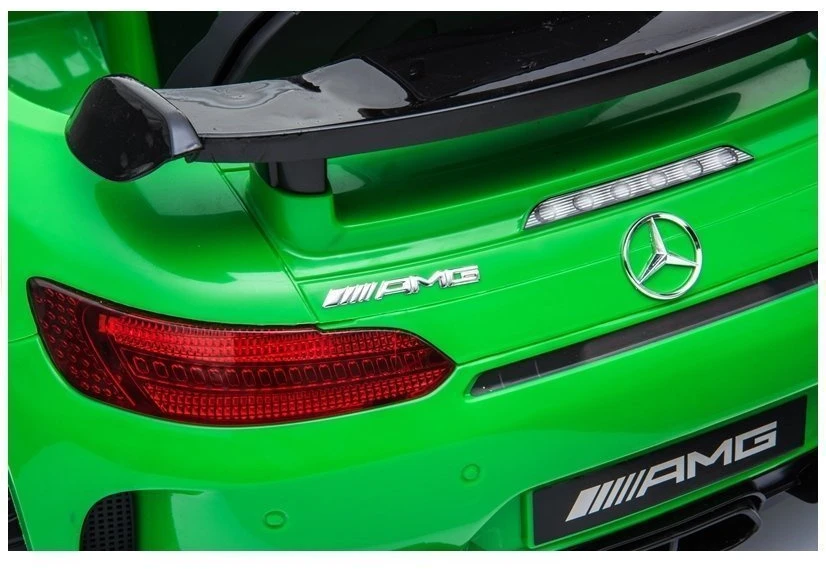 Vienvietis vaikiškas elektromobilis Mercedes GTR Lean Cars, žalias