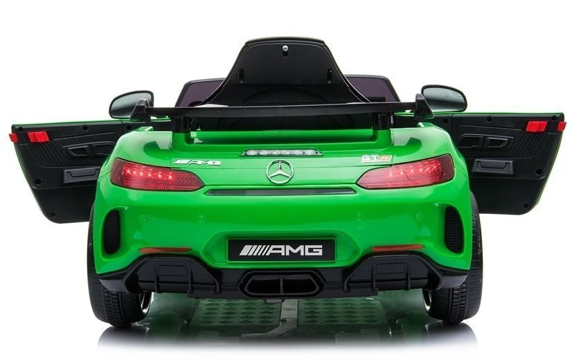 Vienvietis vaikiškas elektromobilis Mercedes GTR Lean Cars, žalias