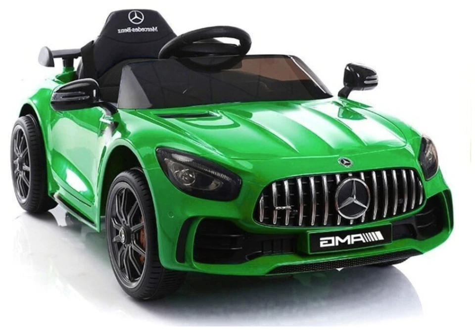 Vienvietis vaikiškas elektromobilis Mercedes GTR Lean Cars, žalias