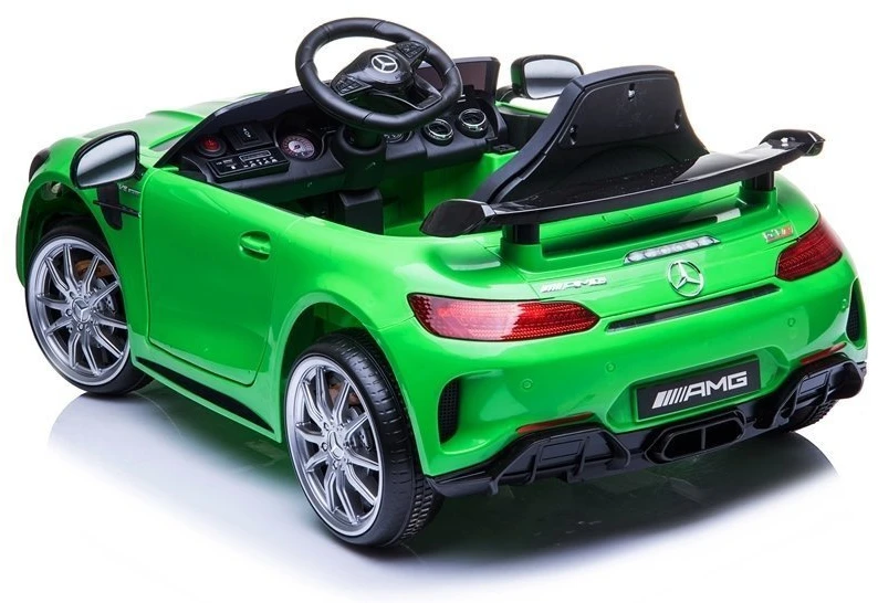 Vienvietis vaikiškas elektromobilis Mercedes GTR Lean Cars, žalias