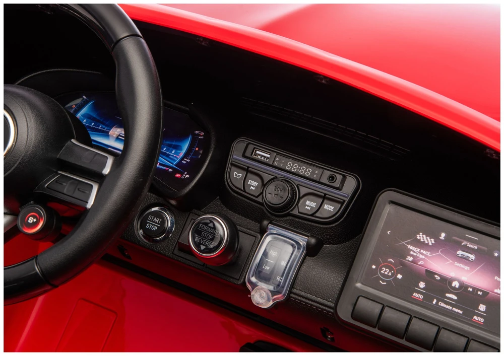 Lean Cars Elektrinis automobilis Mercedes GT63 AMG 24V raudonas