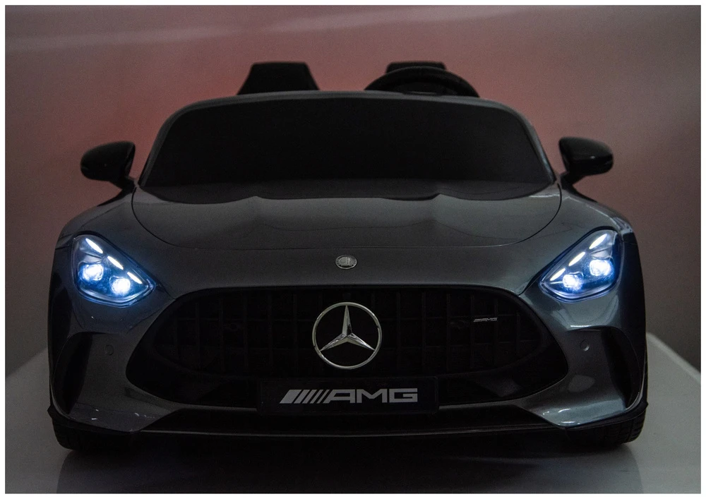 Lean Cars Elektromobilis Mercedes GT63 AMG 24V pilkas