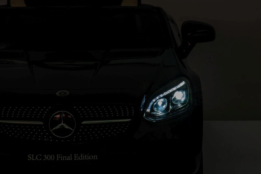 Lean Cars Dvivietis elektromobilis vaikams Mercedes SLC 300, juodas