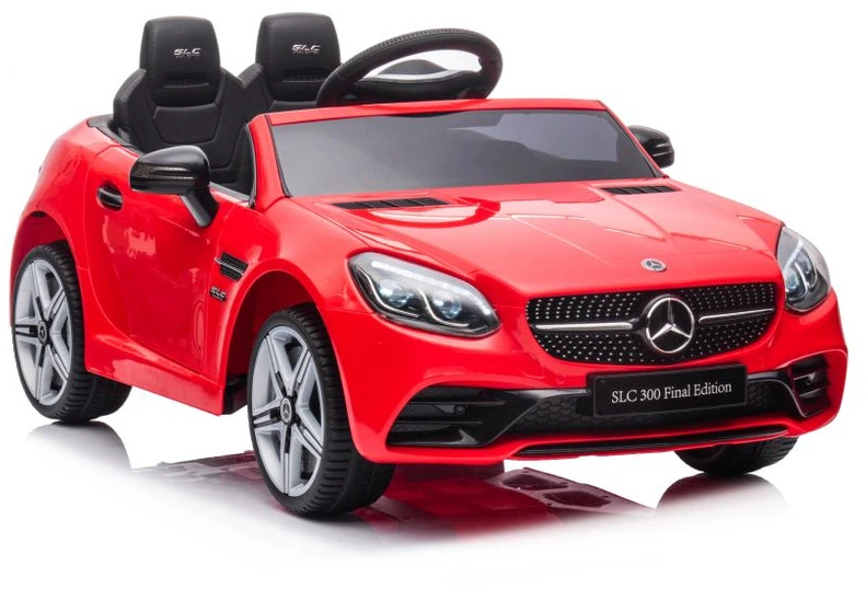 Lean Cars Dvivietis elektromobilis vaikams Mercedes SLC 300, raudonas