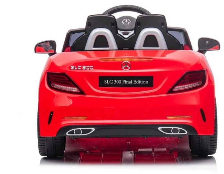 Lean Cars Dvivietis elektromobilis vaikams Mercedes SLC 300, raudonas