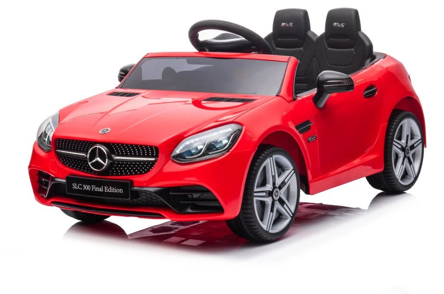Lean Cars Dvivietis elektromobilis vaikams Mercedes SLC 300, raudonas