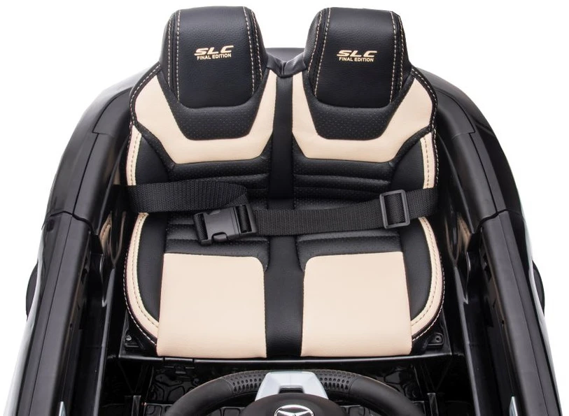 Lean Cars Dvivietis elektromobilis vaikams Mercedes SLC 300, juodas