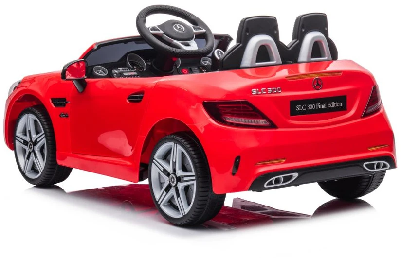 Lean Cars Dvivietis elektromobilis vaikams Mercedes SLC 300, raudonas