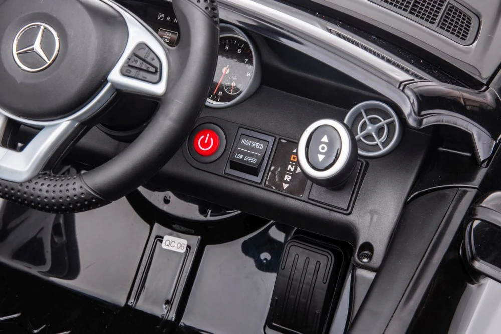 Lean Cars Dvivietis elektromobilis vaikams Mercedes SLC 300, raudonas