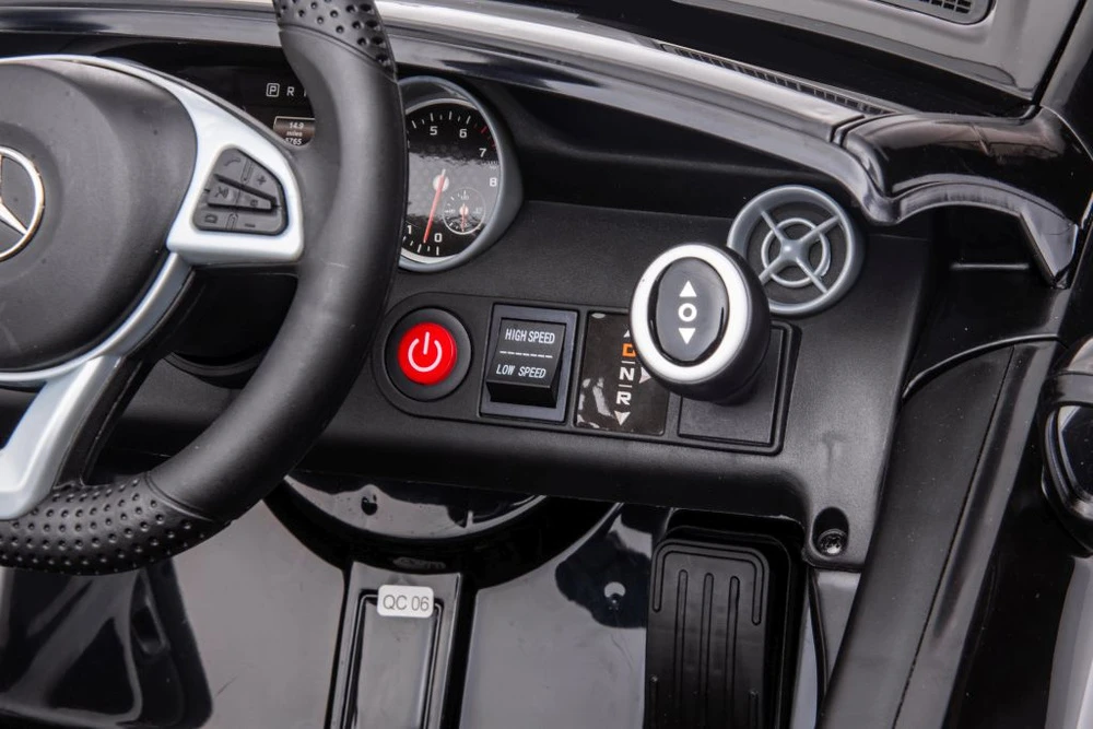 Lean Cars Dvivietis elektromobilis vaikams Mercedes SLC 300, juodas