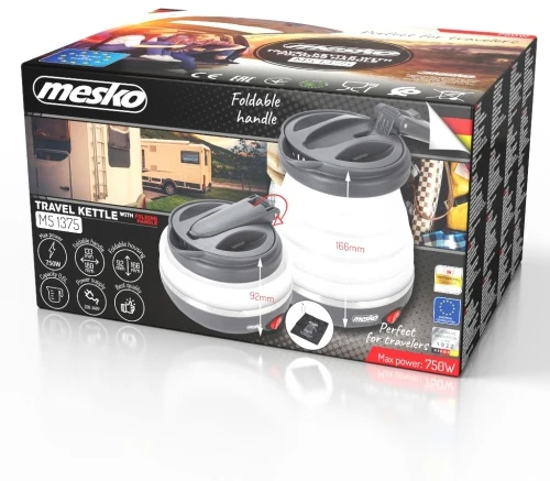 Virdulys Mesko MS 1375 Silicone travel virdulys 0.6L 750W