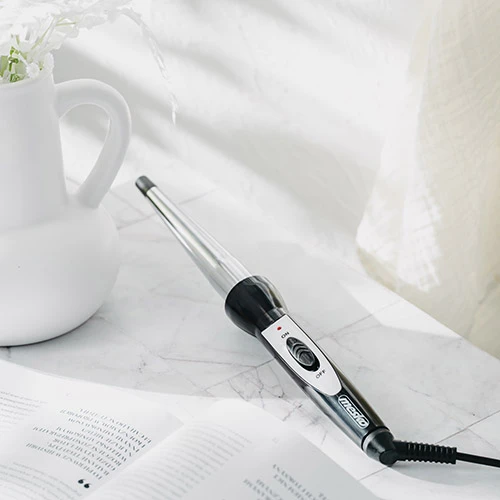 Mesko | Conical Hair Curling Iron | MS 2109 | Garantija 24 mėn. | Ceramic heating system | Barrel diameter 13-25 mm | 40 W | Nerūdijantis plienas/Juodas