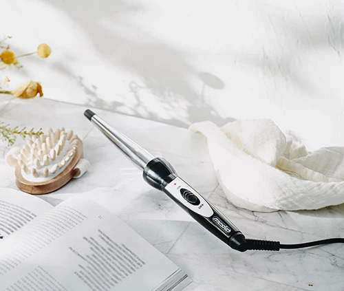 Mesko | Conical Hair Curling Iron | MS 2109 | Garantija 24 mėn. | Ceramic heating system | Barrel diameter 13-25 mm | 40 W | Nerūdijantis plienas/Juodas