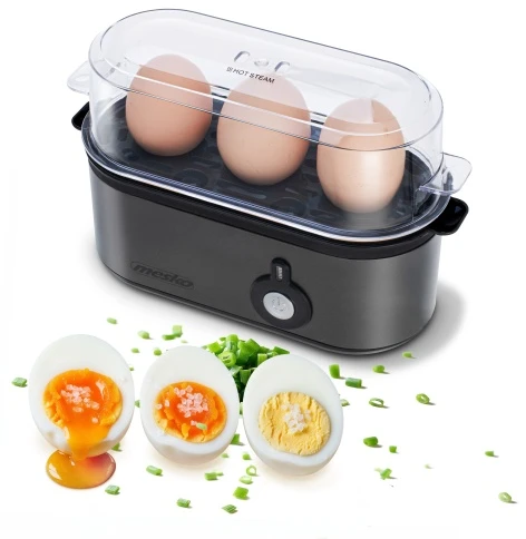 Mesko MS 4485 GM Jajowar na 3 jaja | automatinis | metalo sp. obudowa