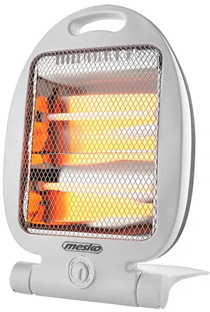 Adler Mesko | Šildytuvas | MS 7710 | Halogeninis šildytuvas | 800 W | Galios lygių skaičius 2 | Baltas