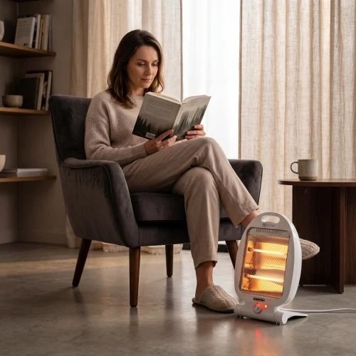 Mesko | Šildytuvas | MS 7710 | Halogeninis šildytuvas | 800 W | Galios lygių skaičius 2 | Baltas