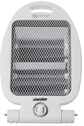 Mesko | Šildytuvas | MS 7710 | Halogeninis šildytuvas | 800 W | Galios lygių skaičius 2 | Baltas