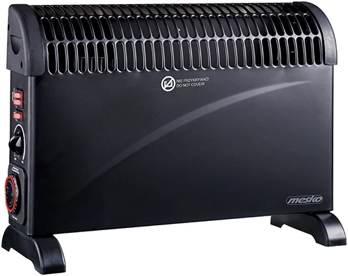 Mesko | Konvektorius šildytuvas su laikmačiu ir turbo ventiliatoriumi | MS 7741b | Konvekcinis šildytuvas | 2000 W | Galios lygių skaičius 3 | Juodas