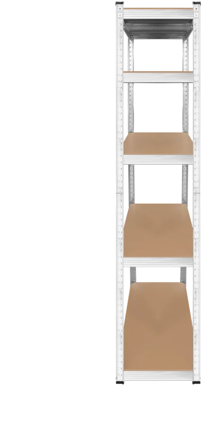 Metalinė sandėlio lentyna 180x90x40 sidabrinė Rebel