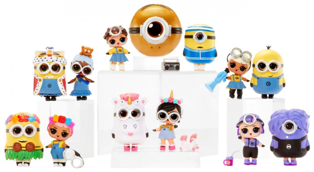 Lalka Lol staigmena myli minionų lėlę 1 vnt.