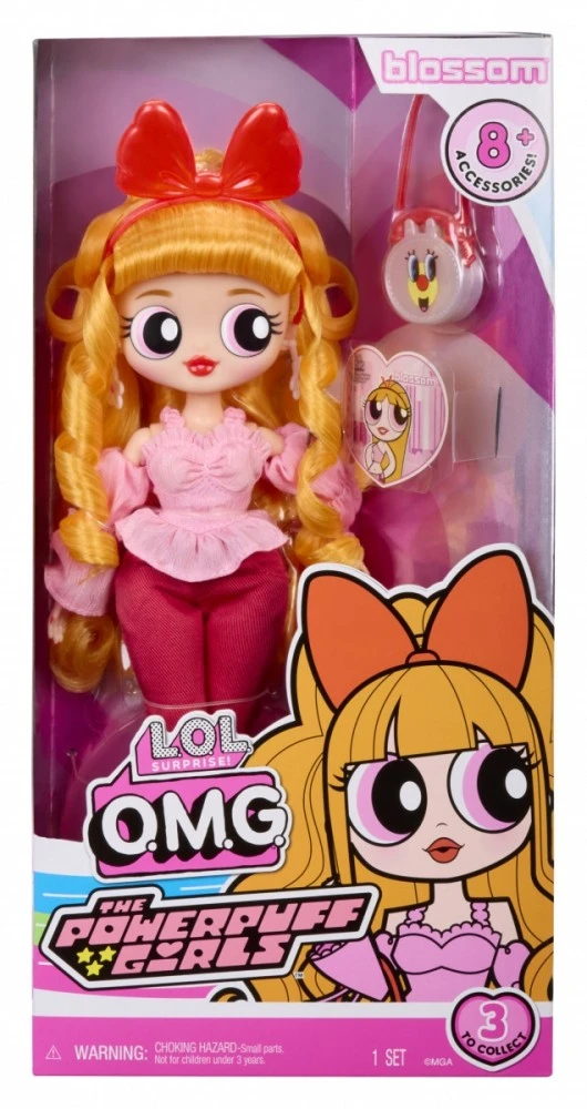 MGA L.O.L. siurprizas OMG Powerpuff Girls lėlė Blossom 542827-EUC