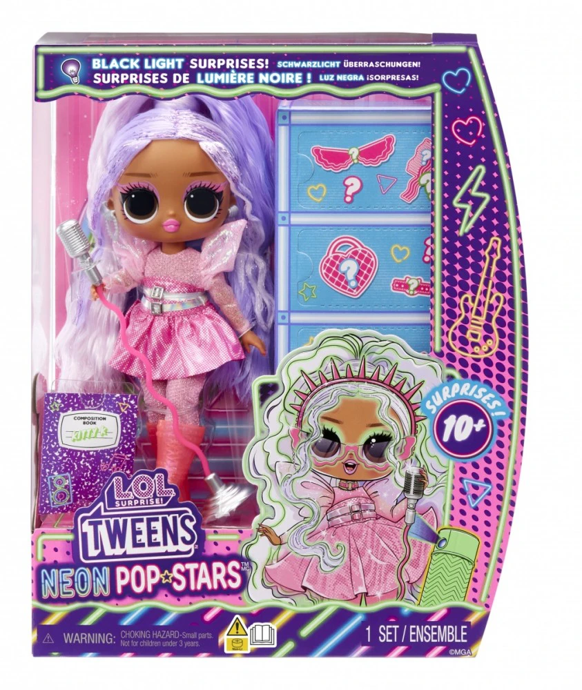 MGA 120667-EUC L.O.L. siurprizo paauglių neoninės popžvaigždės - Kitty K