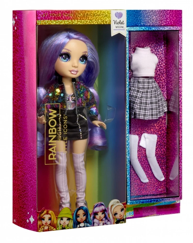 MGA Lėlė Vaivorykštės violetinė lėlė