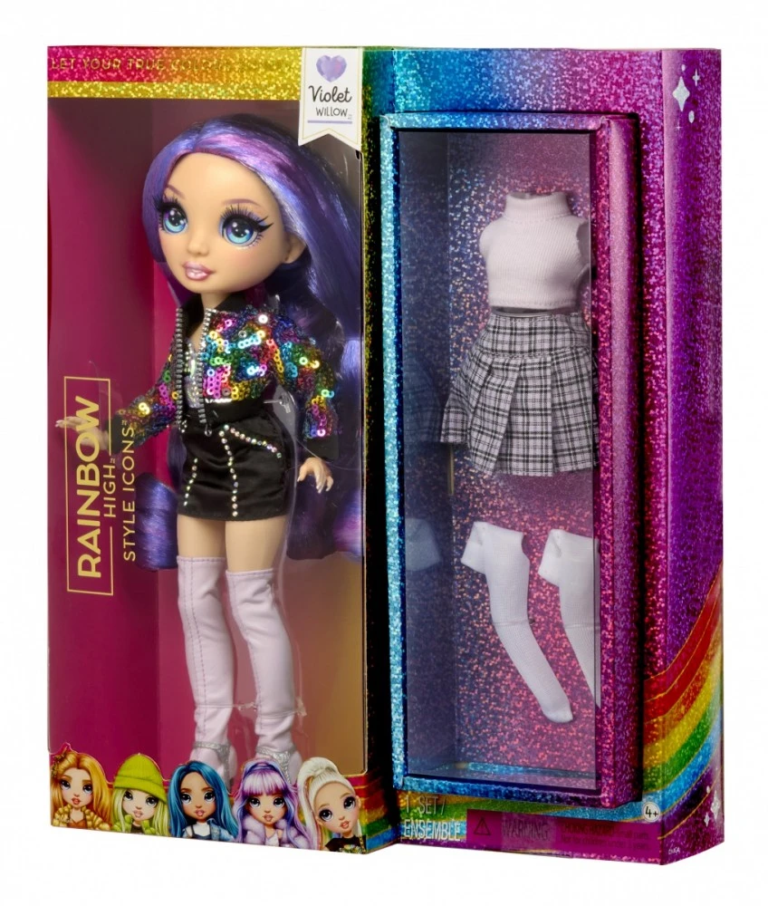 MGA Lėlė Vaivorykštės violetinė lėlė