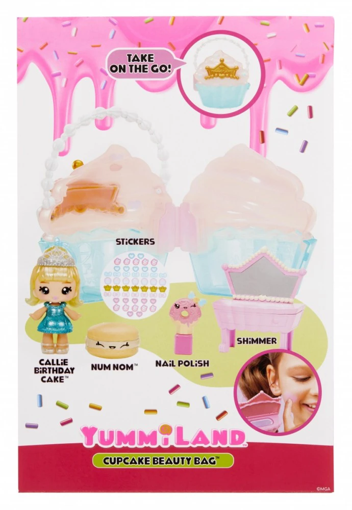 MGA Lėlė yummiland beauty bag + lip gloss cupcake